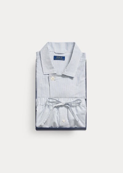 Pijama Polo Ralph Lauren Hombre Azules Blancos Rayas - Cotton - OKZLB3019